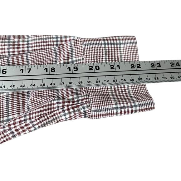 Suitsupply Dress Shirt Mens 15 3/4 Reddish Brown Check Egyptian Cotton Tessitura - Picture 10 of 11